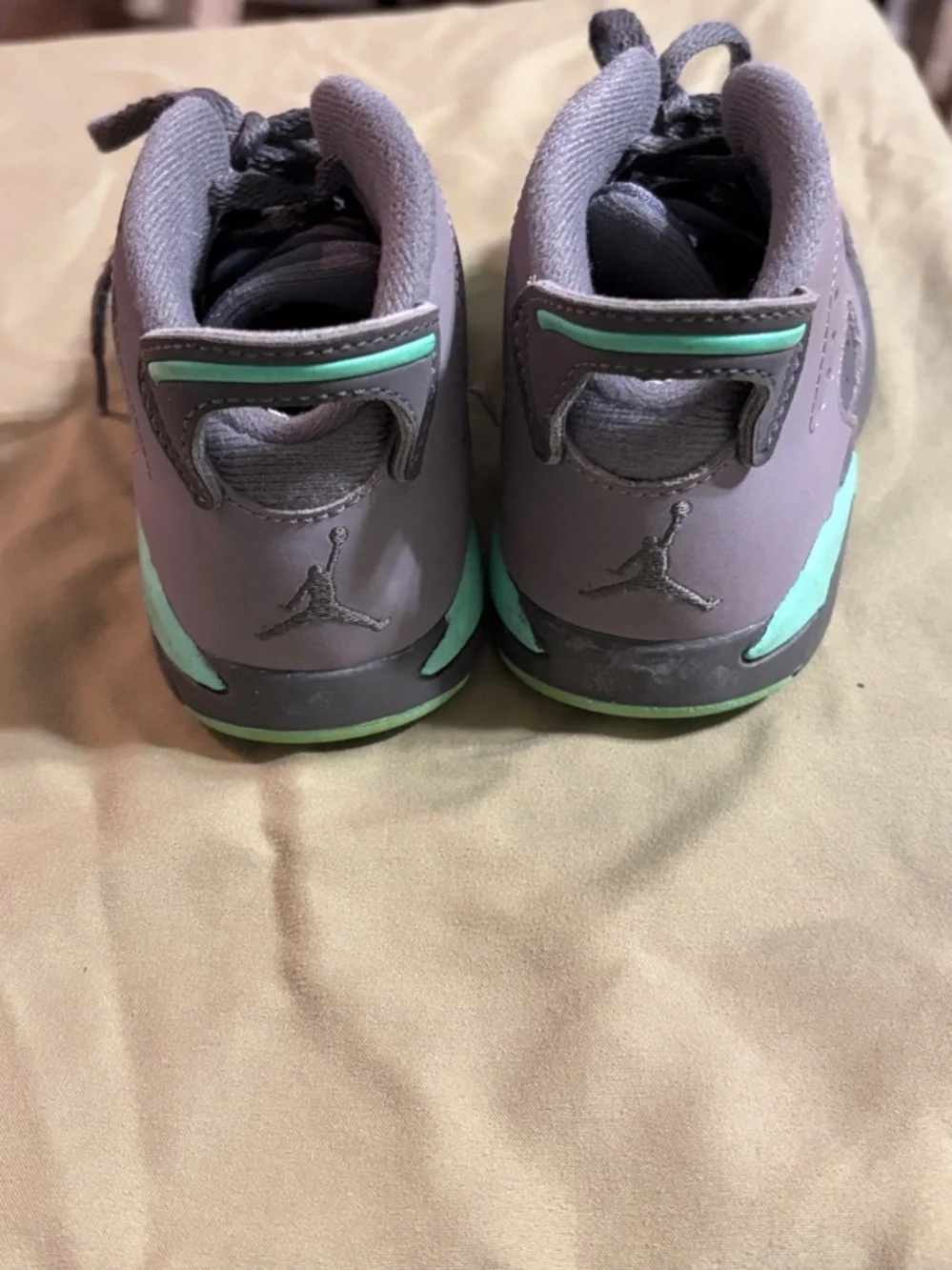 Jordan 6 Retro GT Little Kids' Shoes - Cement Gray/Green